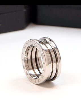 340. 18K Gold Plated Stainless Steel Ring - Silver